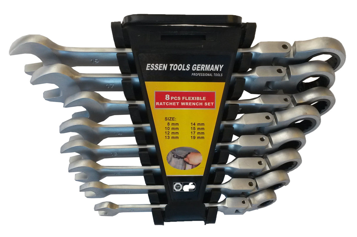 RATCHET WRENCH SET | FLEX HEAD | 8-19 MM | 8 PCS. (SK5001)