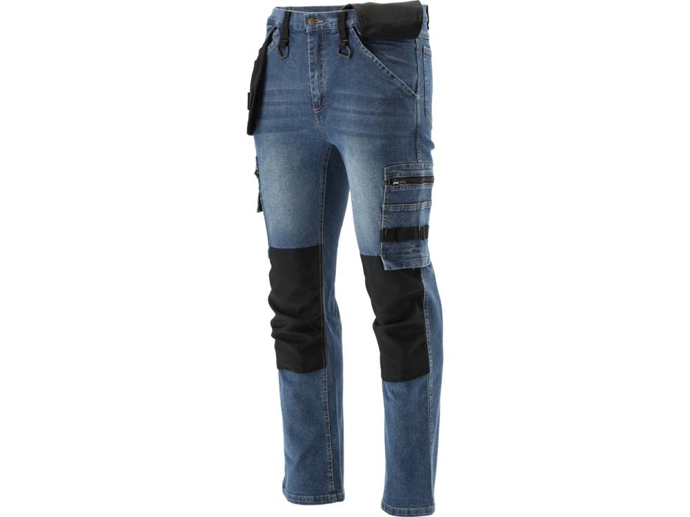 STRETCH JEANS TROUS. DARK BLUE S. S (YT-79050)