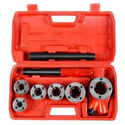 PIPE THREAD DIE SET WITH RATCHET | 1/4"-1,1/4" | 6 PCS. (EQ-7630)