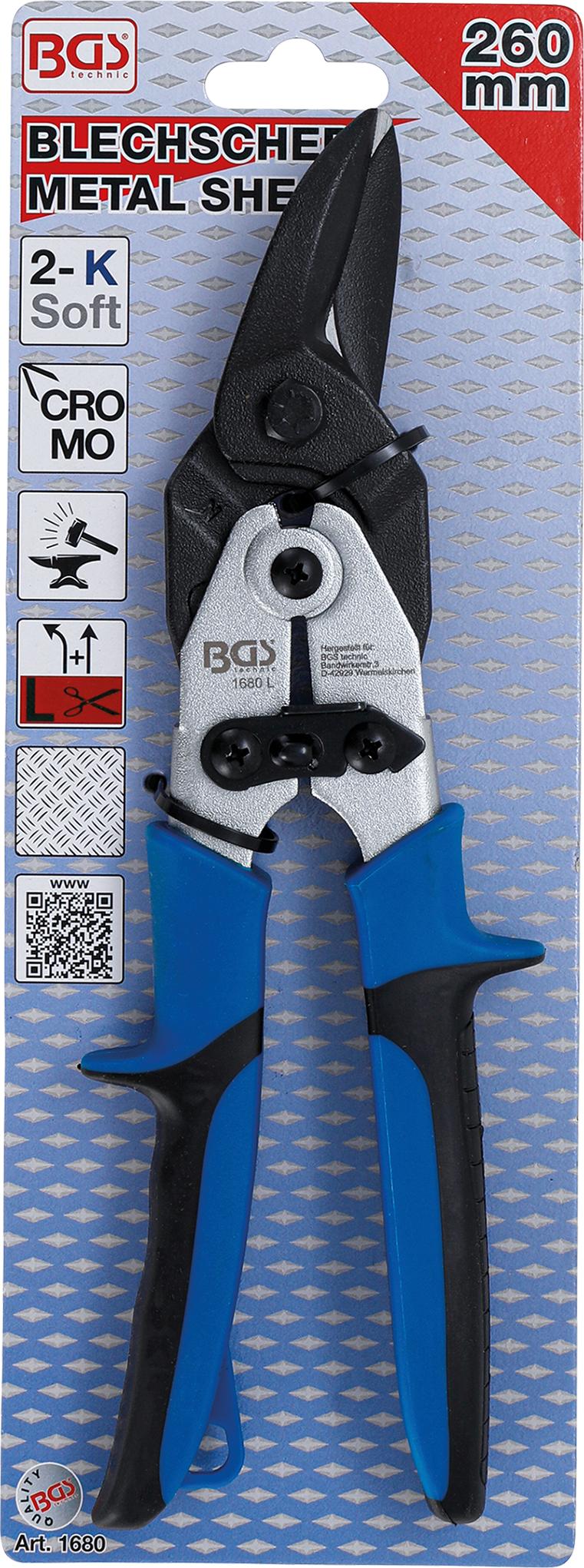 SHEET METAL PROFILE SNIPS | LEFT / STRAIGHT CUTTING | 260 MM (1680)