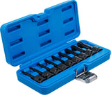 IMPACT BIT SOCKET SET | 12.5 MM (1/2") DRIVE | T-STAR (FOR TORX) T20 - T70 | 9 PCS. (5480)