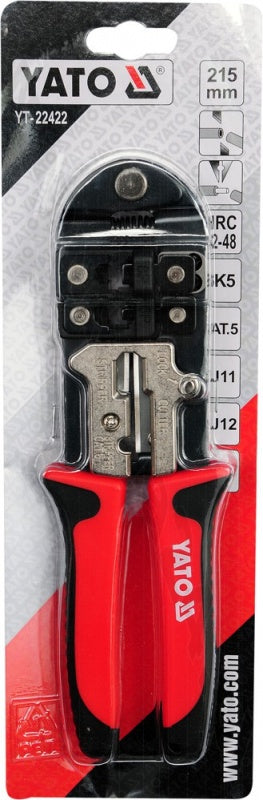 PLIERS FOR TELEPHONE CONNECTORS | RJ11, RJ12 AND RJ45 (YT-22422)