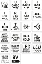 DIGITAL MULTIMETER WITH TRUE RMS (YT-73085)