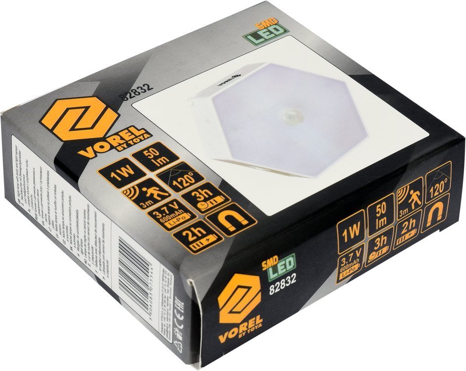 NIGHT LAMP SMD LED 50LM BODY, LIGHT SENS (82832)