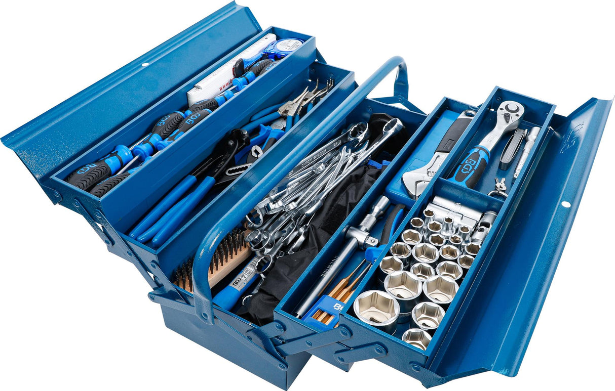METAL TOOL BOX INCL. TOOL ASSORTMENT | 137 PCS. (3340)