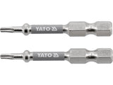 SCREWDRIVER BITS 1/4 50MM T8 2 PCS NI (YT-78030)