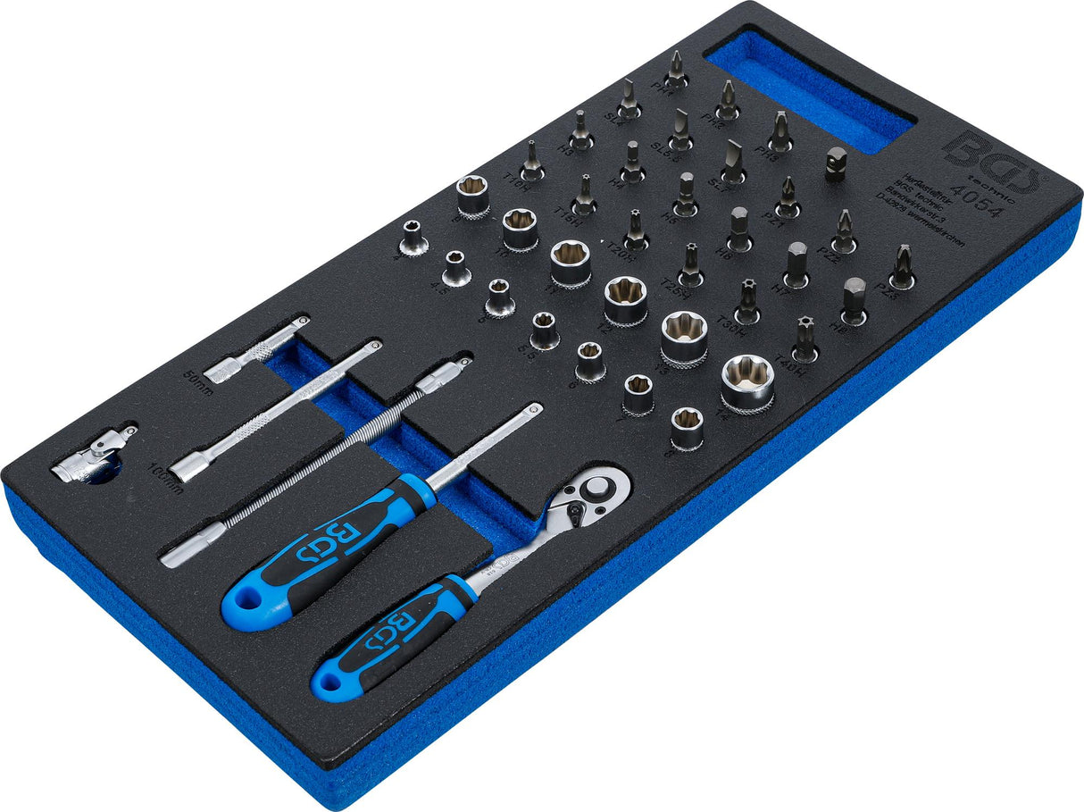 TOOL TRAY 1/3: SOCKET SET | 6.3 MM (1/4 ") | 41 PCS. (4054)