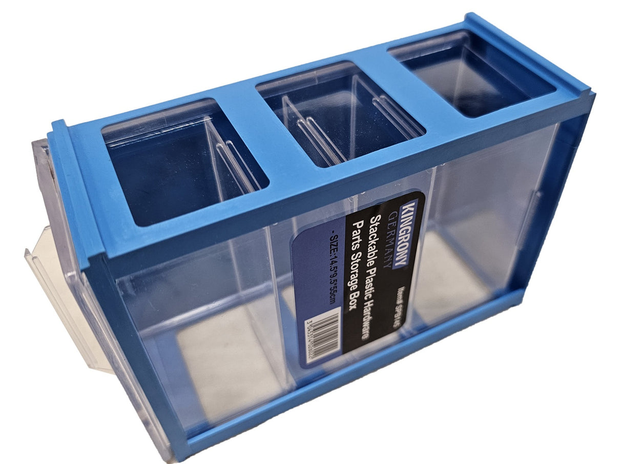 STACKABLE PLASTIC HARDWARE STORAGE BOX | 14.5X9.5X5 CM (SPB145)