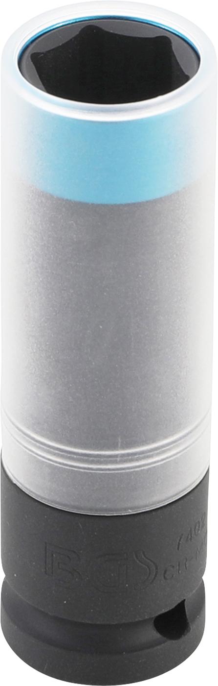 IMPACT SOCKET WITH PROTECTION | ULTRA THIN | 12.5 MM (1/2") | 17 MM (7402)