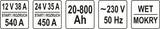 BATTERY CHARGER, JUMP START. 20-800 AH (YT-83062)