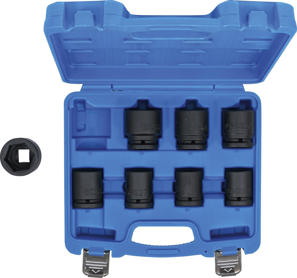 IMPACT SOCKET SET | 20 MM (3/4") DRIVE | 22 - 38 MM | 8 PCS. (5240)