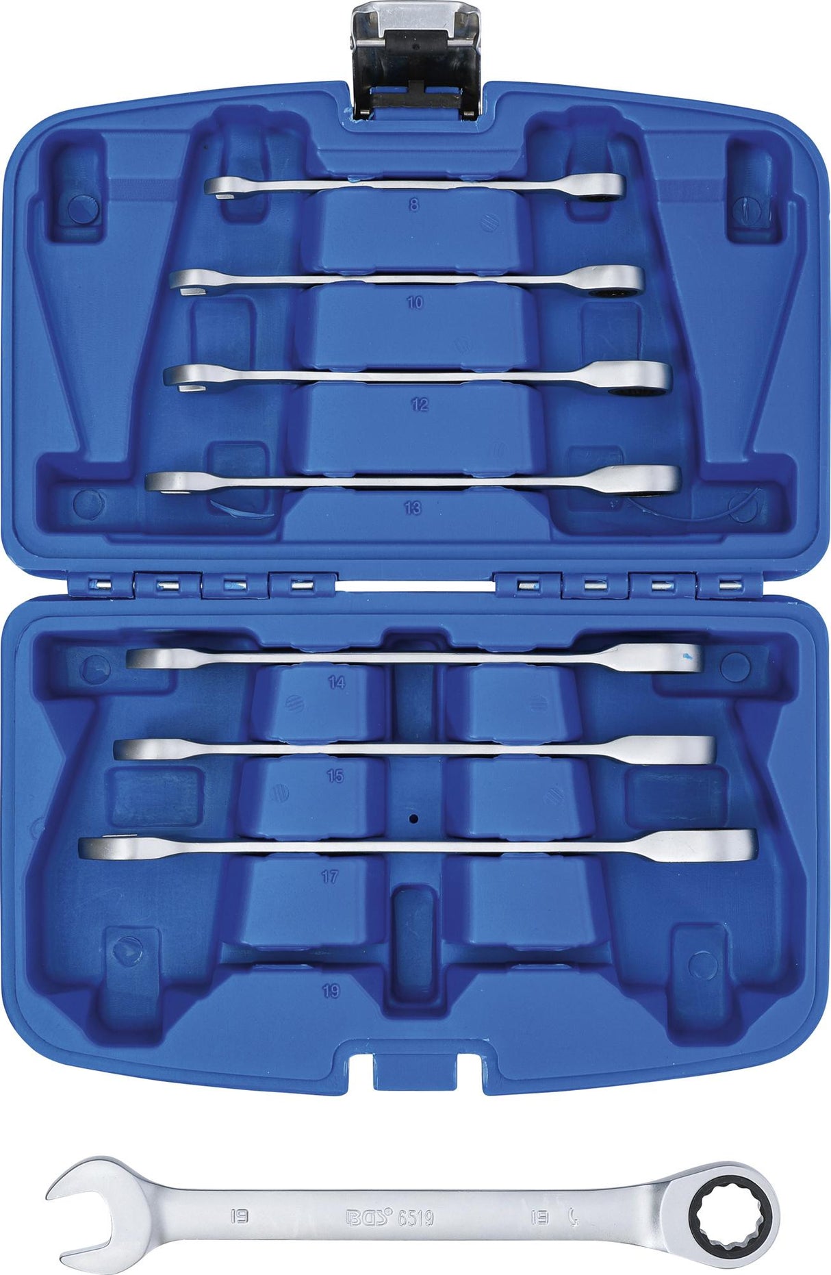 RATCHET COMBINATION WRENCH SET | 8 - 19 MM | 8 PCS. (6540)