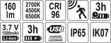 HEADLAMP FOR COLOUR MATCH CRI96+ (YT-08490)