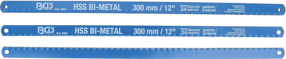 HACKSAW BLADES | HSS | 13 X 300 MM | 10 PCS. (2061)
