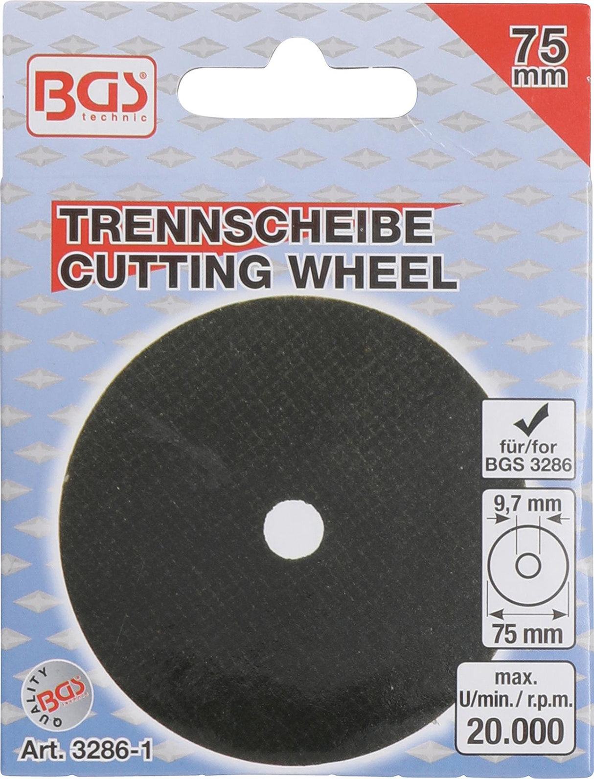 CUTTING DISC | Ø 75 X 1.8 X 9.7 MM (3286-1)