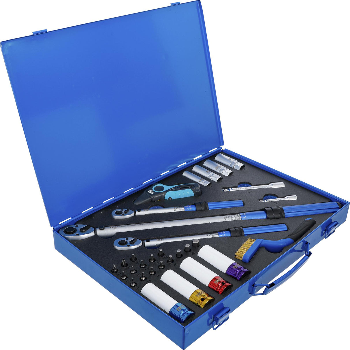 TORQUE WRENCH SET | 6.3 MM (1/4"), 10 MM (3/8"), 12.5 MM (1/2") | 31 PCS. (74305)