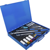 TORQUE WRENCH SET | 6.3 MM (1/4"), 10 MM (3/8"), 12.5 MM (1/2") | 31 PCS. (74305)