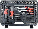 198 PCS SOCKET SET 1/4" 3/8" 1/2" (YT-38850)