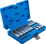 BIT SOCKET SET | 6.3 MM (1/4") / 12.5 MM (1/2") DRIVE | SPLINE (FOR XZN) | 18 PCS. (5172)