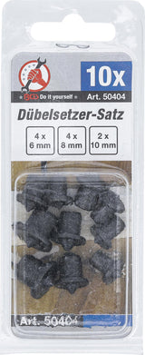 DOWEL CENTER SET | 6 - 8 - 10 MM | 10 PCS. (50404)