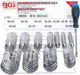 HOSE CLAMP SET | STAINLESS | ON DISPLAY BOARD | 111 PCS. (8095)