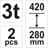 JACK STANDS 3T 2PCS (YT-17311)