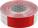 REFLECTIVE RED/WHITE ANTI-SLIP PVC TAPE FOR STAIRS AND WALKWAYS | 49 MM X 45.7 M (YT-72513)