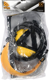 FACE SHIELD W. STEEL MESH AND EAR MUFF (74462)