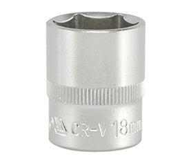 SOCKET 18MM 3/8" 6 PT CV REGULAR (YT-3813)