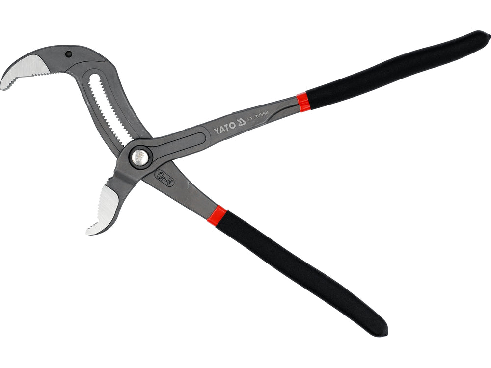 PLUMBING PLIERS FOR LARGE DIAMETER PIPES | PUSH-BUTTON LOCKING | 400 MM (YT-20898)