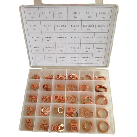 COPPER WASHER SET | 300 PCS. (8142V)
