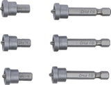 BIT SET WITH DEPTH STOP | FOR PLASTERBOARD | 6.3 MM (1/4") DRIVE | CROSS SLOT PH 2 | 6 PCS. (50406)