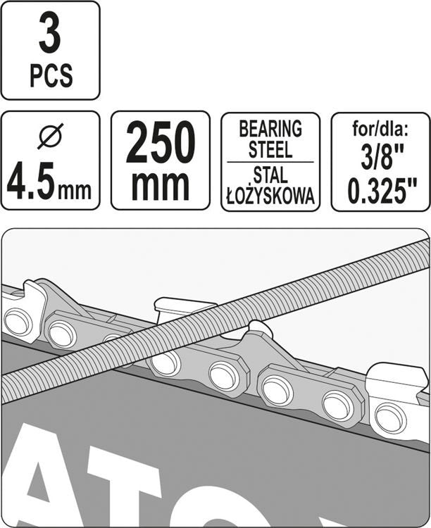 CHAIN SAW FILE ROUND 4,5MM (YT-85026)