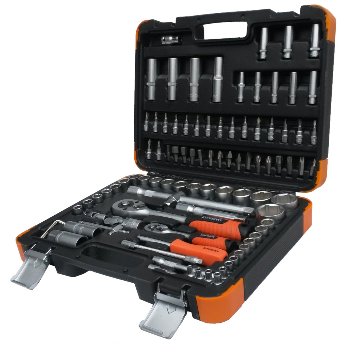 SOCKET AND WRENCH SET 94 PIECES, 1/4" + 1/2" (KR121094C)