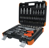 SOCKET AND WRENCH SET 94 PIECES, 1/4" + 1/2" (KR121094C)