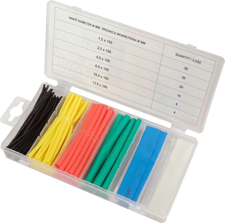 100PC COLORED HEAT SHRINKING TUBE SET (YT-068667)