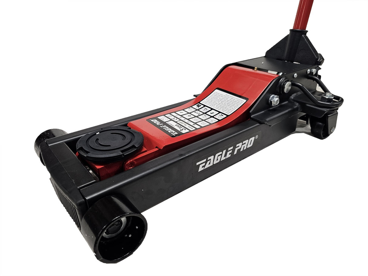 LOWERED JACK WITH WHEELS | DOUBLE PISTON | QUICK LIFTING | 85- 510 MM | 3.0 T (FLJ35P)