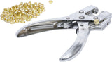 EYELET PLIERS WITH 100 ROUND EYELETS | 5.0 MM | 180 MM (569)