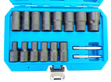 SPECIAL SOCKET SET / SCREW EXTRACTORS | 12.5 MM (1/2") | 8 - 27 MM | 16 PCS. (SK2016185)