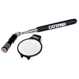 TELESCOPIC INSPECTION MIRROR / FLEX HANDLE / WITH LED | ROUND | 225-750 MM | Ø 50 MM (LM001)