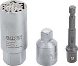MULTI SOCKET WITH ADAPTOR SET | 10 MM (3/8") DRIVE | 9 - 21 MM | 3 PCS. (92533)