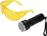 UV FLASHLIGHT 21 LED AND GLASSES SET (82756)