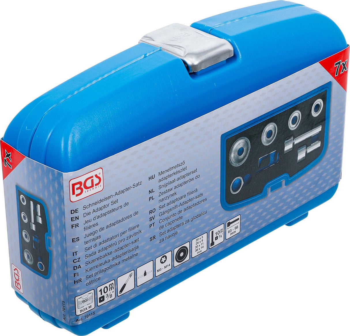 DIE ADAPTOR SET | FOR WHEEL STUDS | 7 PCS. (70115)