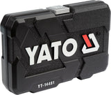 SOCKET AND RATCHET SET | 6.3 MM (1/4") | 42 PCS. (YT-14481)
