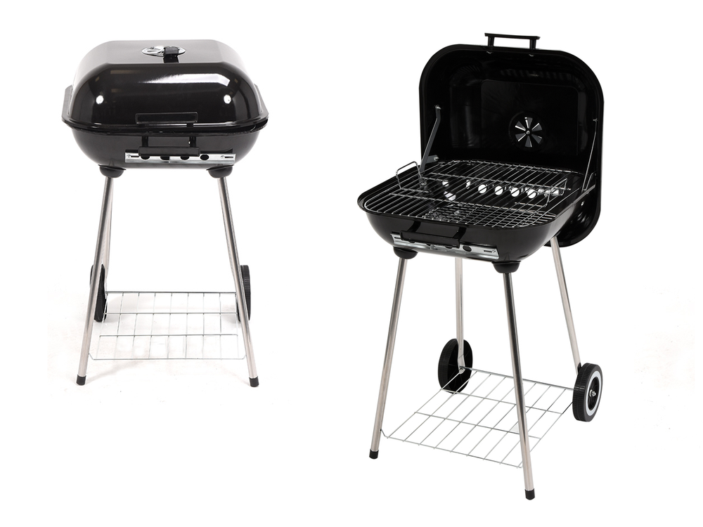GARDEN BBQ GRILL W. A LID, 40X45CM (99580)