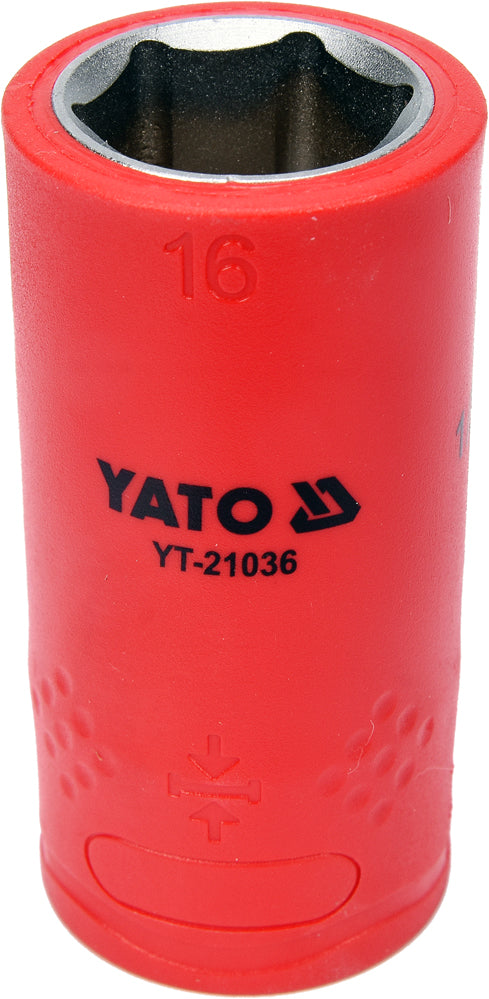INSULATED HEXAGONAL SOCKET 16MM 1/2" VDE (YT-21036)