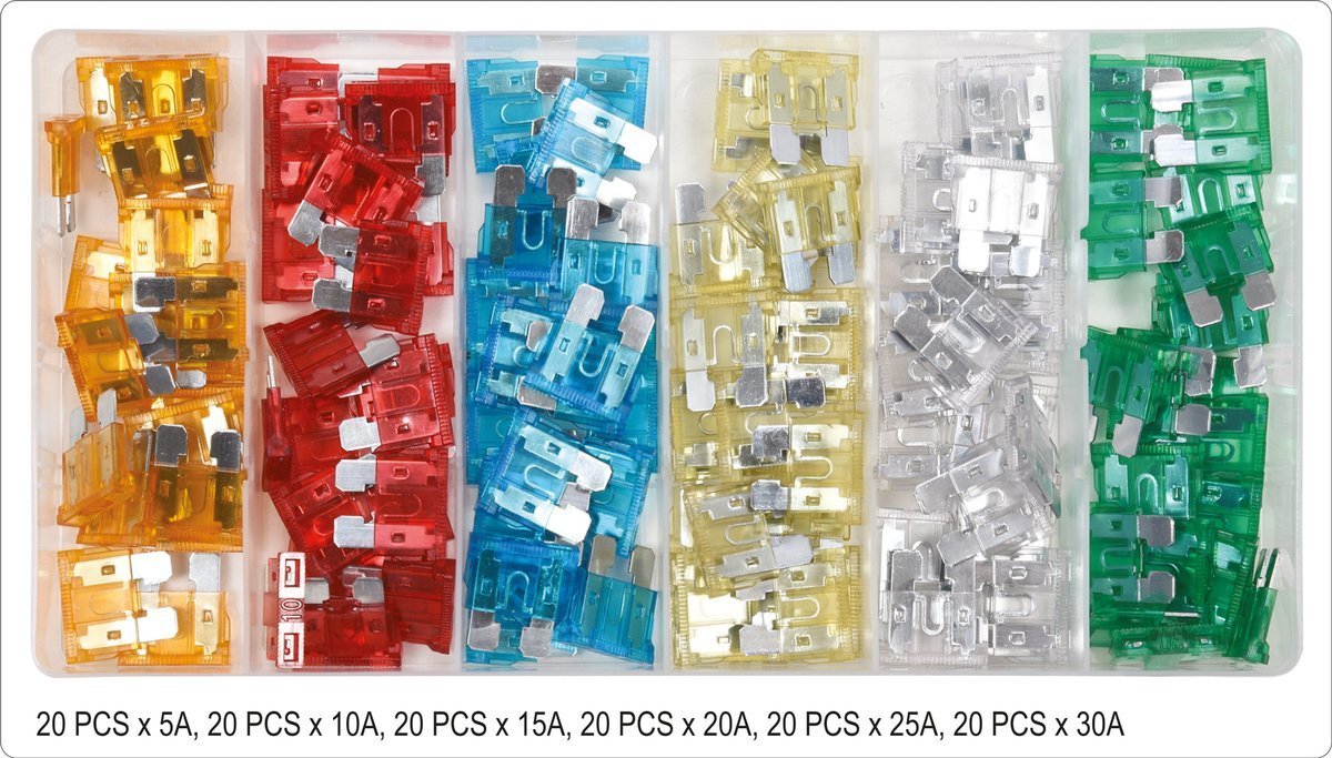 STANDARD CAR FUSE ASSORTMENT 120 PC (YT-83144)