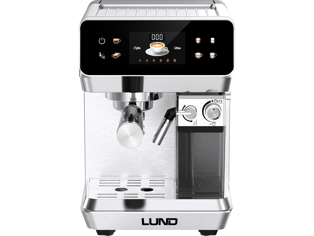 PRESSURE COFFEE MAKER WITH MILK FROTHER 1350W (68503)