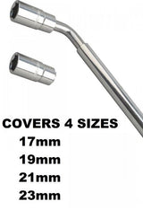 TELESCOPIC WHEEL WRENCH PROFI | CR-V | 12.5 MM (1/2") | 21/23+17/19 MM | 3 PCS. (ES-1719)