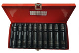 SET OF IMPACT SOCKETS LONG AND SHORT | CR-MO | 10 - 19 MM | 20 PCS. (CT1277M)